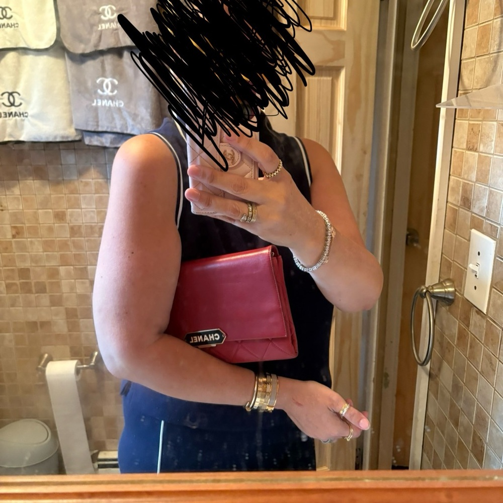 Authentic Chanel Red Leather vintage shoulder bag - Picture 16 of 16